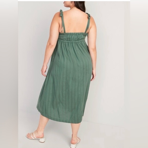 Old Navy Sage Green Tie Shoulder Maxi Dress – Size 3X - Picture 2 of 11